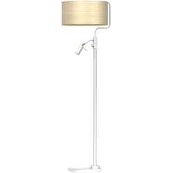 Lampa podłogowa Marshall 1xE27 + 1x mini GU10 Biały / Rattan Lampa podłogowa Marshall 1xE27 + 1x mini GU10 Biały / Rattan