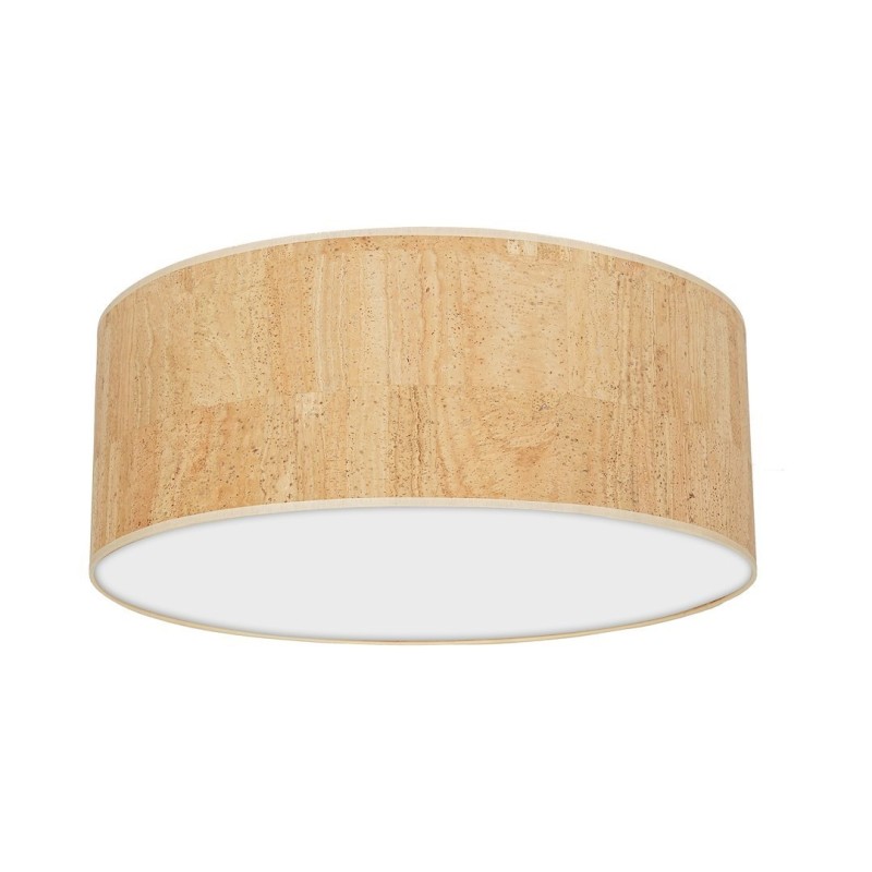 Ceiling lamp Cork 3xE27 Ø50cm White / Cork