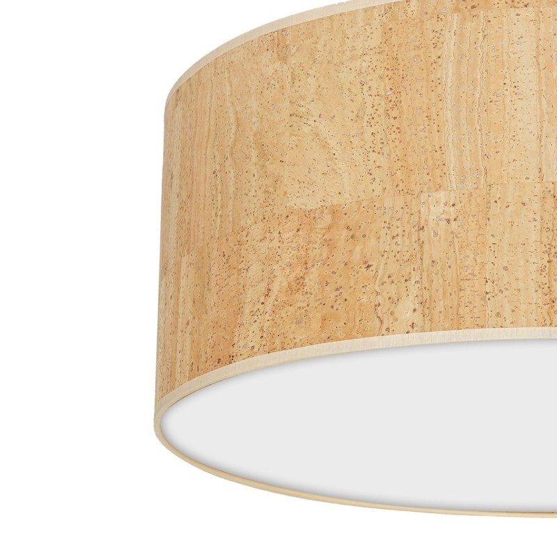 Lampa sufitowa Cork 3xE27 Ø50cm Biały / Korek Lampa sufitowa Cork 3xE27 Ø50cm Biały / Korek