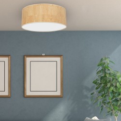 Lampa sufitowa Cork 3xE27 Ø50cm Biały / Korek Lampa sufitowa Cork 3xE27 Ø50cm Biały / Korek