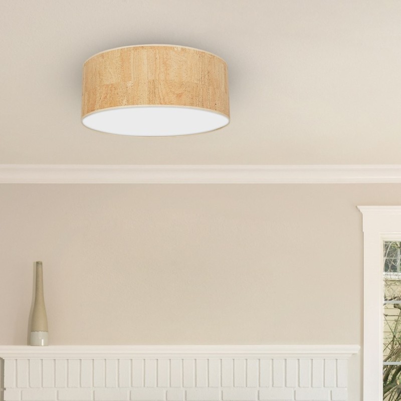 Lampa sufitowa Cork 3xE27 Ø50cm Biały / Korek Lampa sufitowa Cork 3xE27 Ø50cm Biały / Korek