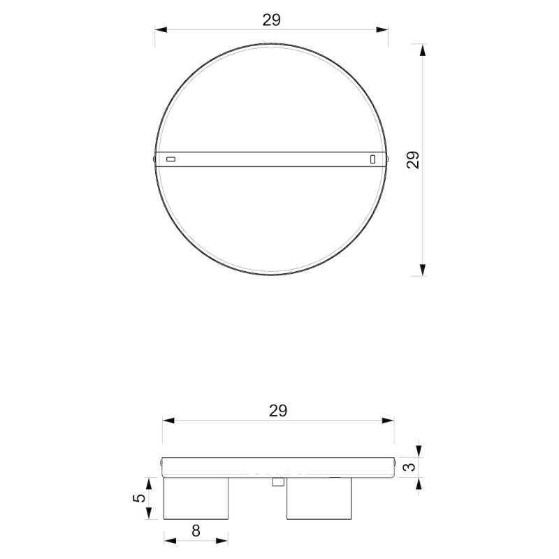 Lampa sufitowa Dixie 3xGX53 Biały Lampa sufitowa Dixie 3xGX53 Biały