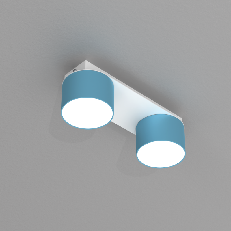 Lampa sufitowa Dixie 2xGX53 Niebieski / Biały Lampa sufitowa Dixie 2xGX53 Niebieski / Biały