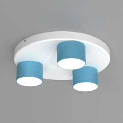 Lampa sufitowa Dixie 3xGX53 Niebieski / Biały Lampa sufitowa Dixie 3xGX53 Niebieski / Biały