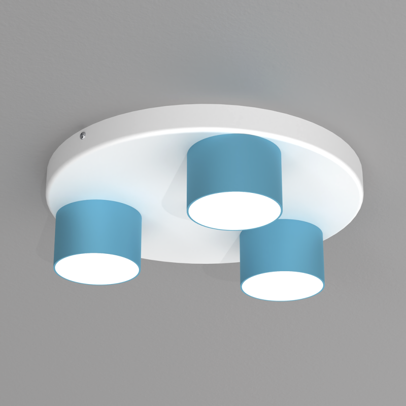 Lampa sufitowa Dixie 3xGX53 Niebieski / Biały Lampa sufitowa Dixie 3xGX53 Niebieski / Biały