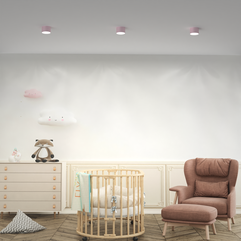 Lampa sufitowa DIXIE Pink 1xGX53 Lampa sufitowa DIXIE Pink 1xGX53