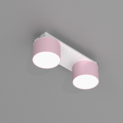 Lampa sufitowa Dixie 2xGX53 Różowy/Biały Lampa sufitowa Dixie 2xGX53 Różowy/Biały
