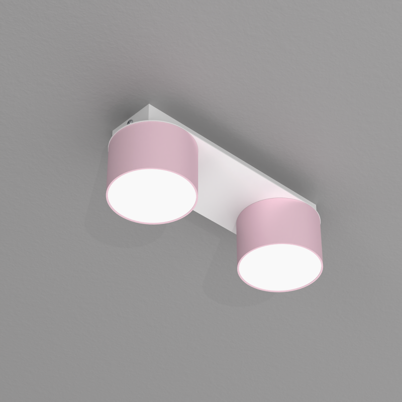Lampa sufitowa Dixie 2xGX53 Różowy/Biały Lampa sufitowa Dixie 2xGX53 Różowy/Biały