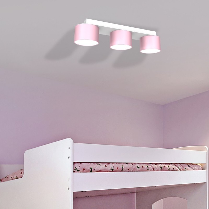 Lampa sufitowa Dixie 3xGX53 Różowy/Biały Lampa sufitowa Dixie 3xGX53 Różowy/Biały
