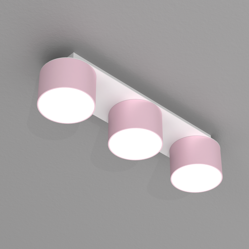 Lampa sufitowa Dixie 3xGX53 Różowy/Biały Lampa sufitowa Dixie 3xGX53 Różowy/Biały