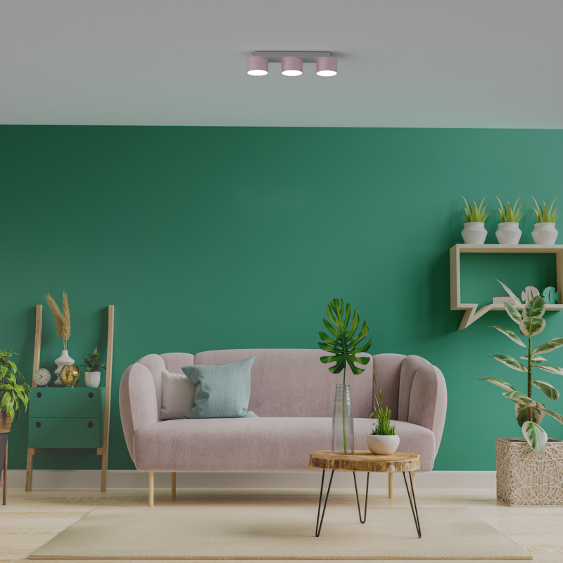 Lampa sufitowa Dixie 3xGX53 Różowy/Biały Lampa sufitowa Dixie 3xGX53 Różowy/Biały
