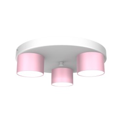 Lampa sufitowa Dixie 3xGX53 Różowy/Biały