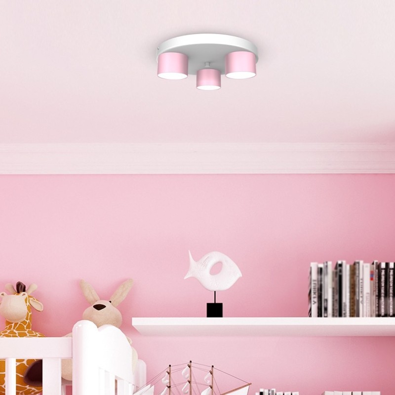 Lampa sufitowa Dixie 3xGX53 Różowy/Biały Lampa sufitowa Dixie 3xGX53 Różowy/Biały