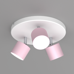 Lampa sufitowa Dixie 3xGX53 Różowy/Biały Lampa sufitowa Dixie 3xGX53 Różowy/Biały