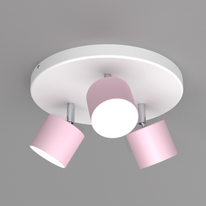 Lampa sufitowa Dixie 3xGX53 Różowy/Biały Lampa sufitowa Dixie 3xGX53 Różowy/Biały