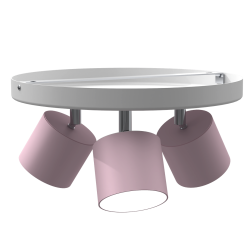 Lampa sufitowa Dixie 3xGX53 Różowy/Biały Lampa sufitowa Dixie 3xGX53 Różowy/Biały