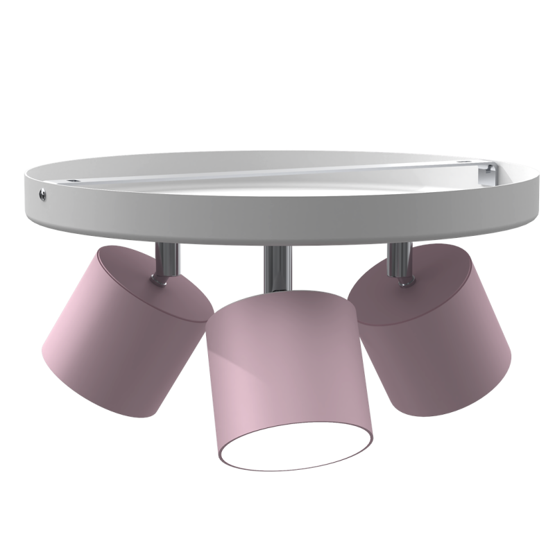 Lampa sufitowa Dixie 3xGX53 Różowy/Biały Lampa sufitowa Dixie 3xGX53 Różowy/Biały