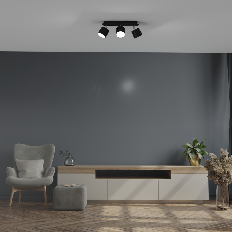 Lampa sufitowa DIXIE BLACK 3xGX53 Lampa sufitowa DIXIE BLACK 3xGX53