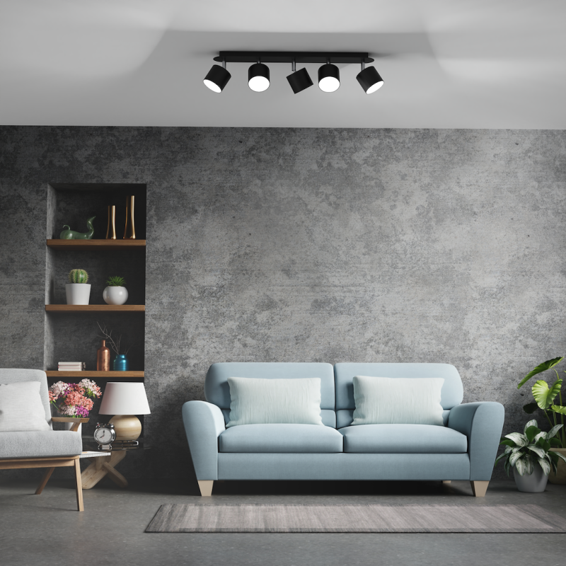 Lampa sufitowa DIXIE BLACK 5xGX53 Lampa sufitowa DIXIE BLACK 5xGX53
