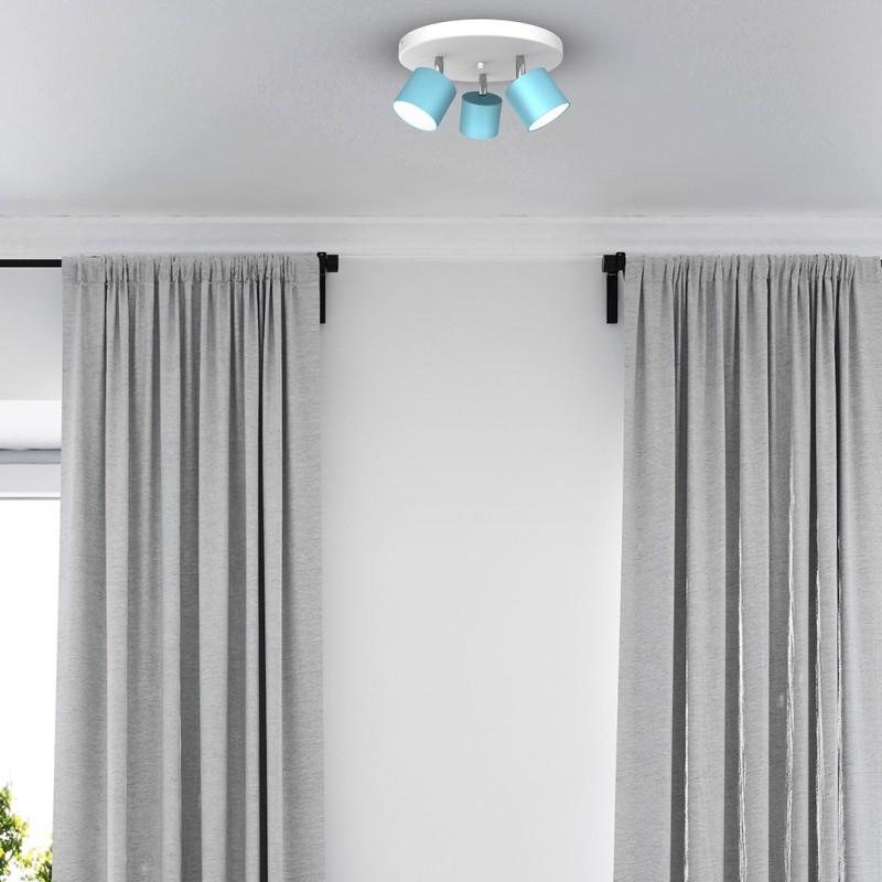 Lampa sufitowa DIXIE 3xGX53 Niebieski/Biały Lampa sufitowa DIXIE 3xGX53 Niebieski/Biały