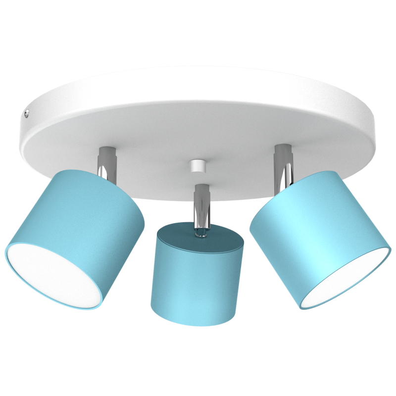 Lampa sufitowa DIXIE 3xGX53 Niebieski/Biały Lampa sufitowa DIXIE 3xGX53 Niebieski/Biały