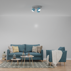 Lampa sufitowa DIXIE 3xGX53 Niebieski/Biały Lampa sufitowa DIXIE 3xGX53 Niebieski/Biały