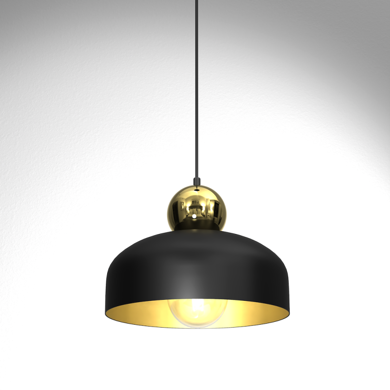 Lampa Wisząca HARALD GOLD/BLACK 1xE27 Lampa Wisząca HARALD GOLD/BLACK 1xE27