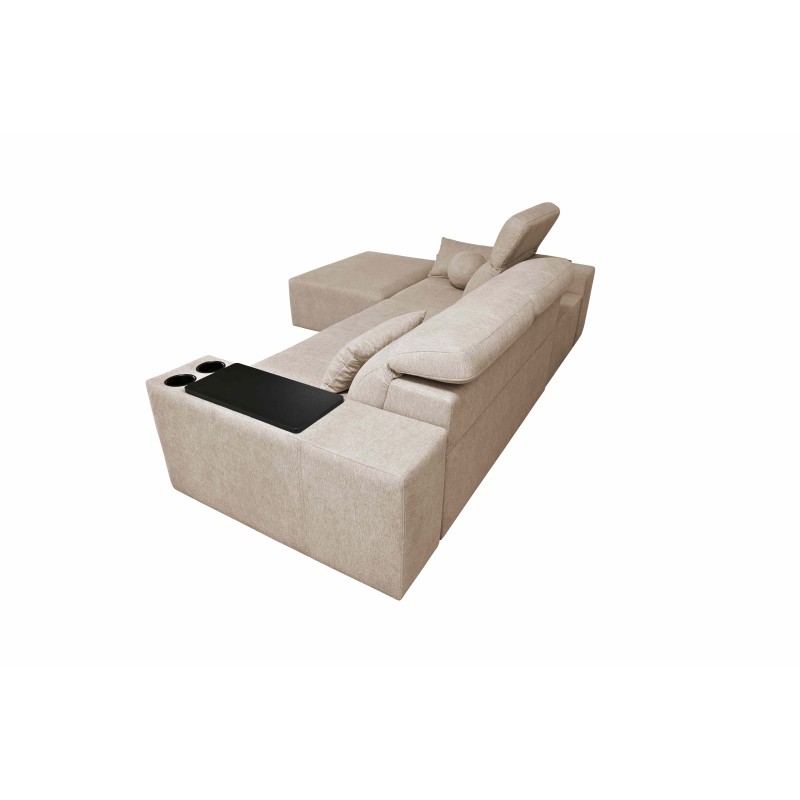 Milano I corner sofa with a sleeping function in Plecionka fabric, Verita 54 – elegance and functionality in one Milano I corner sofa with a sleeping function in Plecionka fabric, Verita 54 – elegance and functionality in one