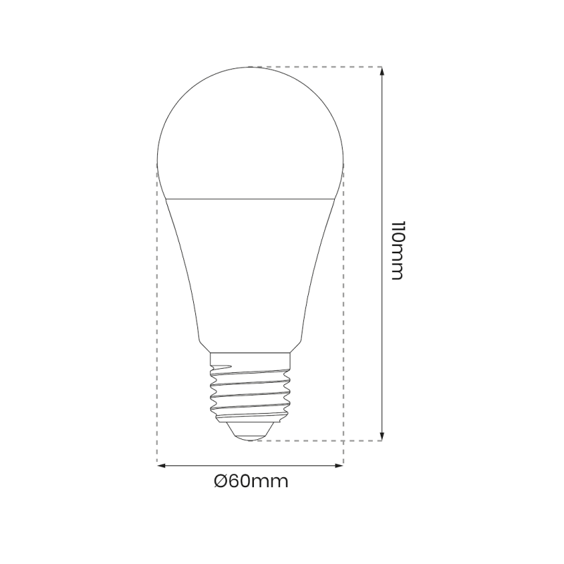 Żarówka LED Wi-FI A60 8W E27 Smart Tuya RGB+CCT+DIM Żarówka LED Wi-FI A60 8W E27 Smart Tuya RGB+CCT+DIM