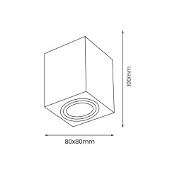Bima Ring Square Black 1xGU10 Bima Ring Square Black 1xGU10