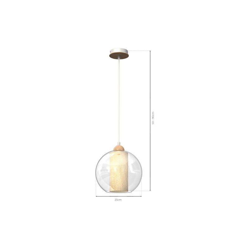 Lampa wisząca TELA 1xE27 fi25 Lampa wisząca TELA 1xE27 fi25