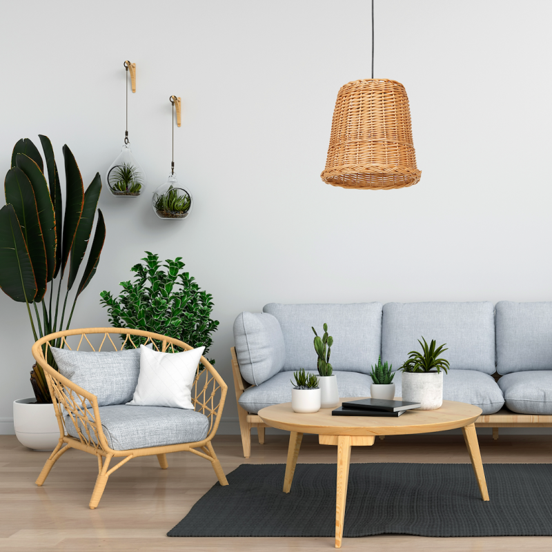 Lampa wisząca VIMINI NATURAL WOOD 1xE27 Lampa wisząca VIMINI NATURAL WOOD 1xE27