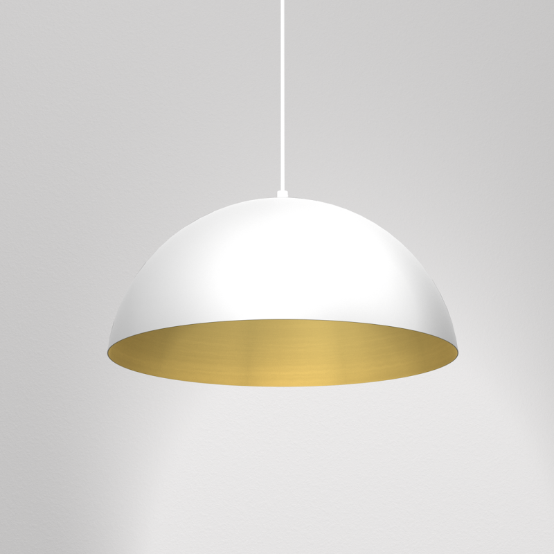 Lampa wisząca Beta 1xE27 45cm Biały/Złoty Lampa wisząca Beta 1xE27 45cm Biały/Złoty
