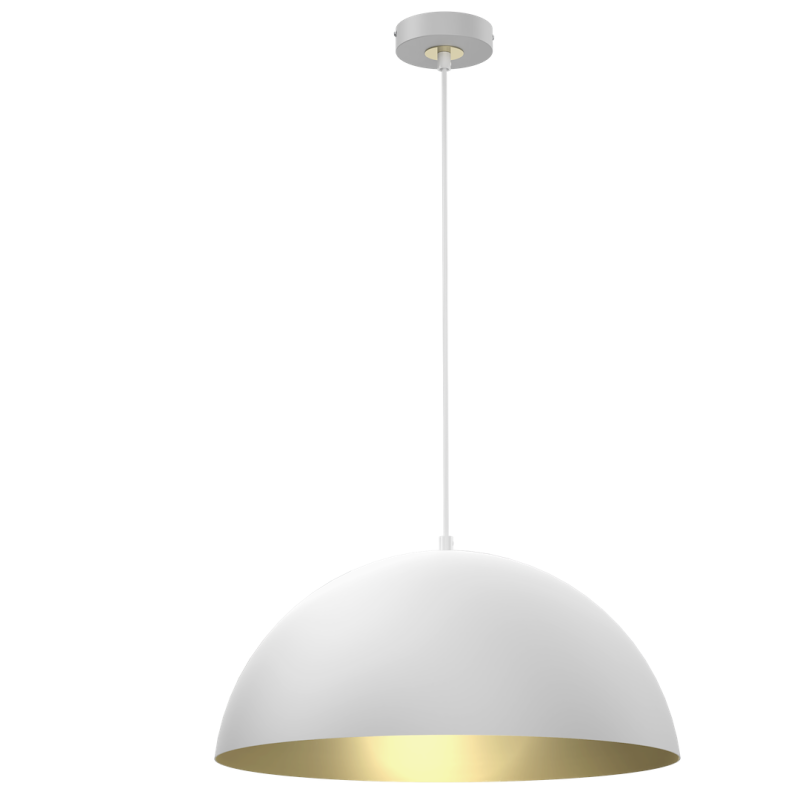 Lampa wisząca Beta 1xE27 45cm Biały/Złoty Lampa wisząca Beta 1xE27 45cm Biały/Złoty