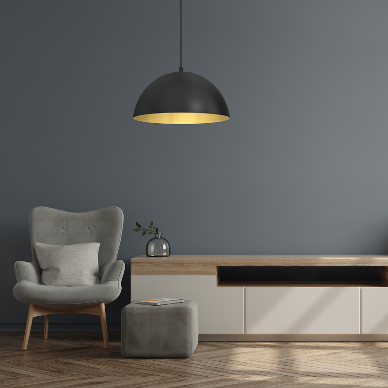 Lampa wisząca BETA BLACK/GOLD 1xE27 35cm Lampa wisząca BETA BLACK/GOLD 1xE27 35cm