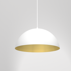Lampa wisząca Beta 1xE27 35cm Biały/Złoty Lampa wisząca Beta 1xE27 35cm Biały/Złoty