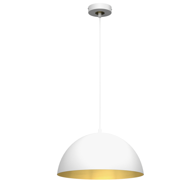 Lampa wisząca Beta 1xE27 35cm Biały/Złoty Lampa wisząca Beta 1xE27 35cm Biały/Złoty