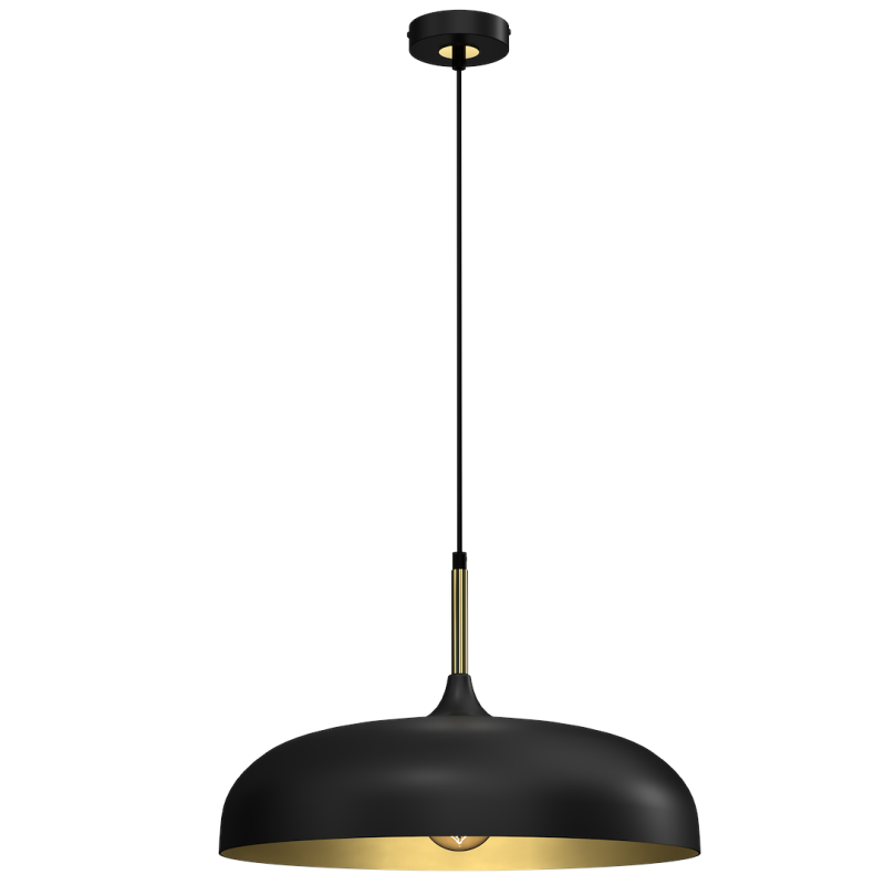 Lampa wisząca LINCOLN BLACK/GOLD 1xE27 45cm Lampa wisząca LINCOLN BLACK/GOLD 1xE27 45cm