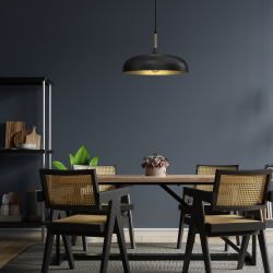 Lampa wisząca LINCOLN BLACK/GOLD 1xE27 45cm Lampa wisząca LINCOLN BLACK/GOLD 1xE27 45cm