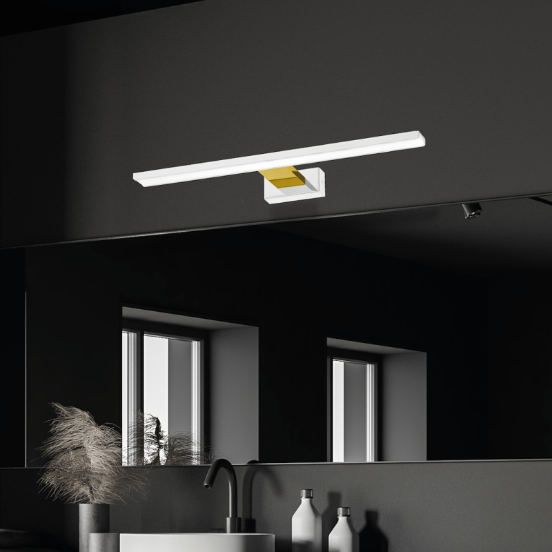 Kinkiet Shine 60cm 13,8W LED Biały / Złoty Kinkiet Shine 60cm 13,8W LED Biały / Złoty