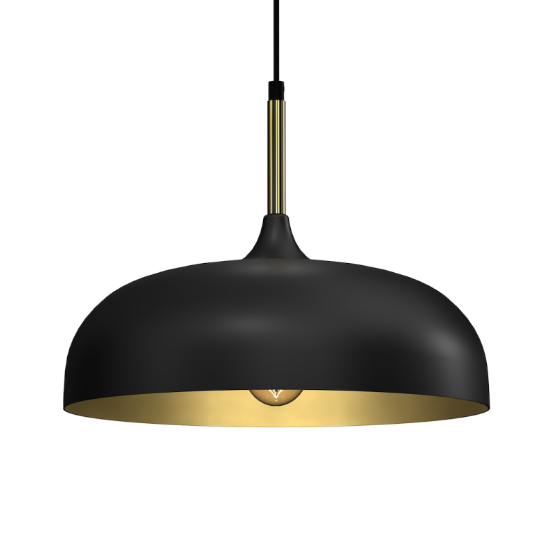 Lampa wisząca LINCOLN BLACK/GOLD 1xE27 35cm Lampa wisząca LINCOLN BLACK/GOLD 1xE27 35cm