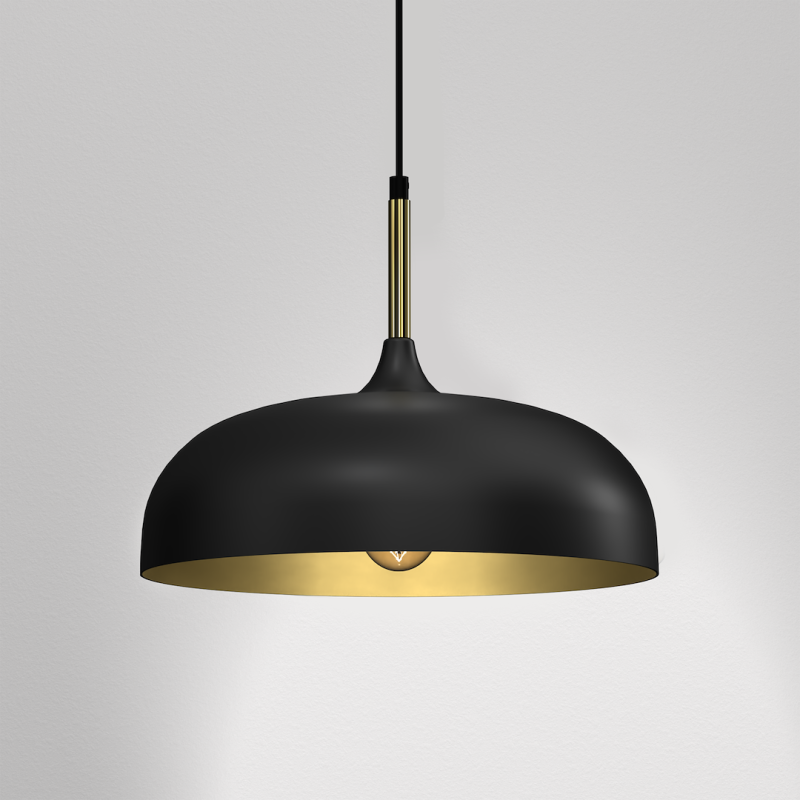 Lampa wisząca LINCOLN BLACK/GOLD 1xE27 35cm Lampa wisząca LINCOLN BLACK/GOLD 1xE27 35cm