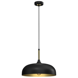 Lampa wisząca LINCOLN BLACK/GOLD 1xE27 35cm Lampa wisząca LINCOLN BLACK/GOLD 1xE27 35cm