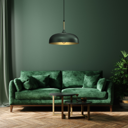 Lampa wisząca LINCOLN GREEN/GOLD 1xE27 35cm Lampa wisząca LINCOLN GREEN/GOLD 1xE27 35cm