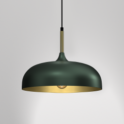 Lampa wisząca LINCOLN GREEN/GOLD 1xE27 35cm Lampa wisząca LINCOLN GREEN/GOLD 1xE27 35cm