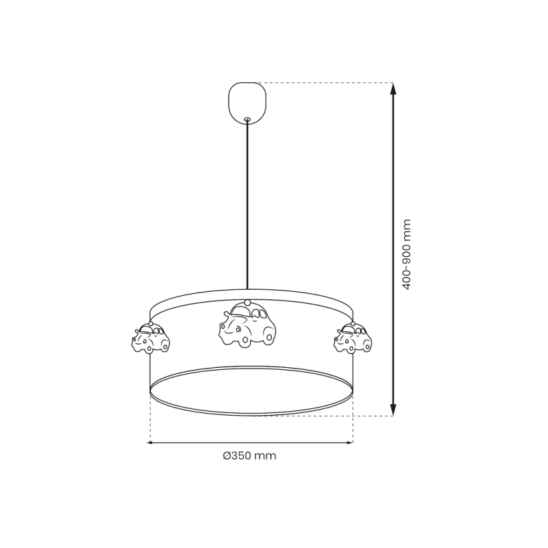 Lampa wisząca AUTOMOBILE 1xE27 Lampa wisząca AUTOMOBILE 1xE27