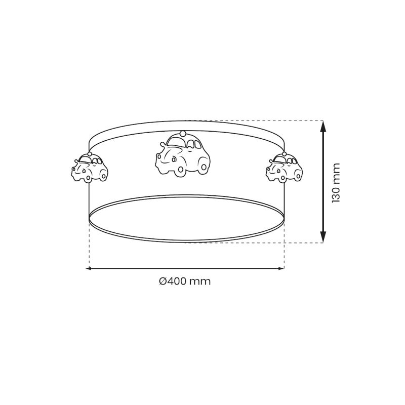 Lampa sufitowa AUTOMOBILE 2xE27 Lampa sufitowa AUTOMOBILE 2xE27
