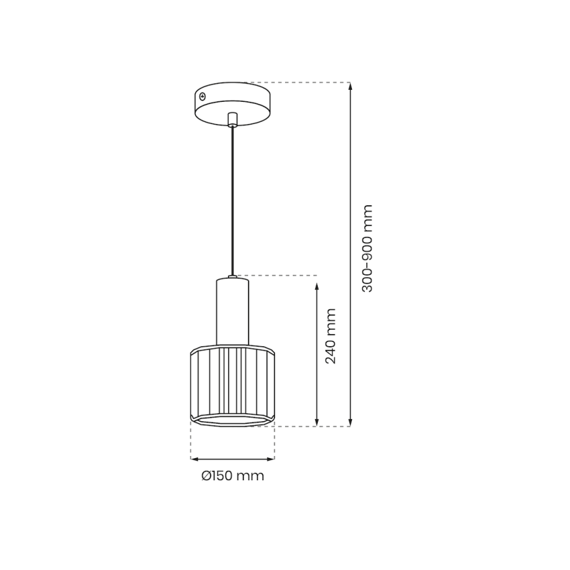 Lampa wisząca CRISTAL 1xE27 Lampa wisząca CRISTAL 1xE27