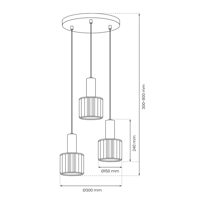 Lampa wisząca CRISTAL 3xE27 Lampa wisząca CRISTAL 3xE27