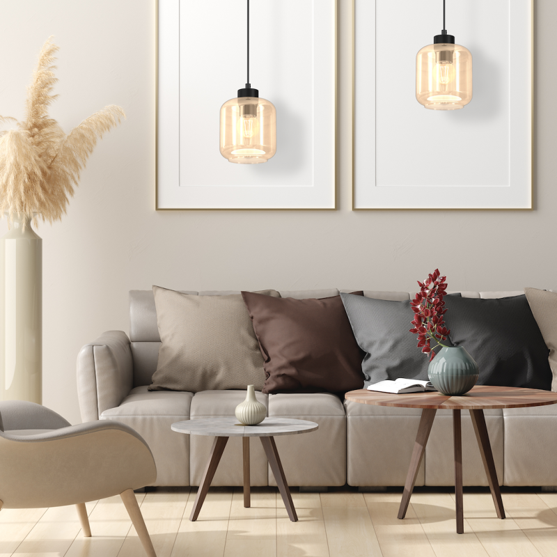 Lampa wisząca SOMBRA AMBER 1xE27 Lampa wisząca SOMBRA AMBER 1xE27